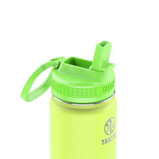 actives-kids-glow-in-the-dark-water-bottle-with-straw-lid-p8 51075-Actives-Kids-Straw-18-GID-LightningGreen-closeup.png