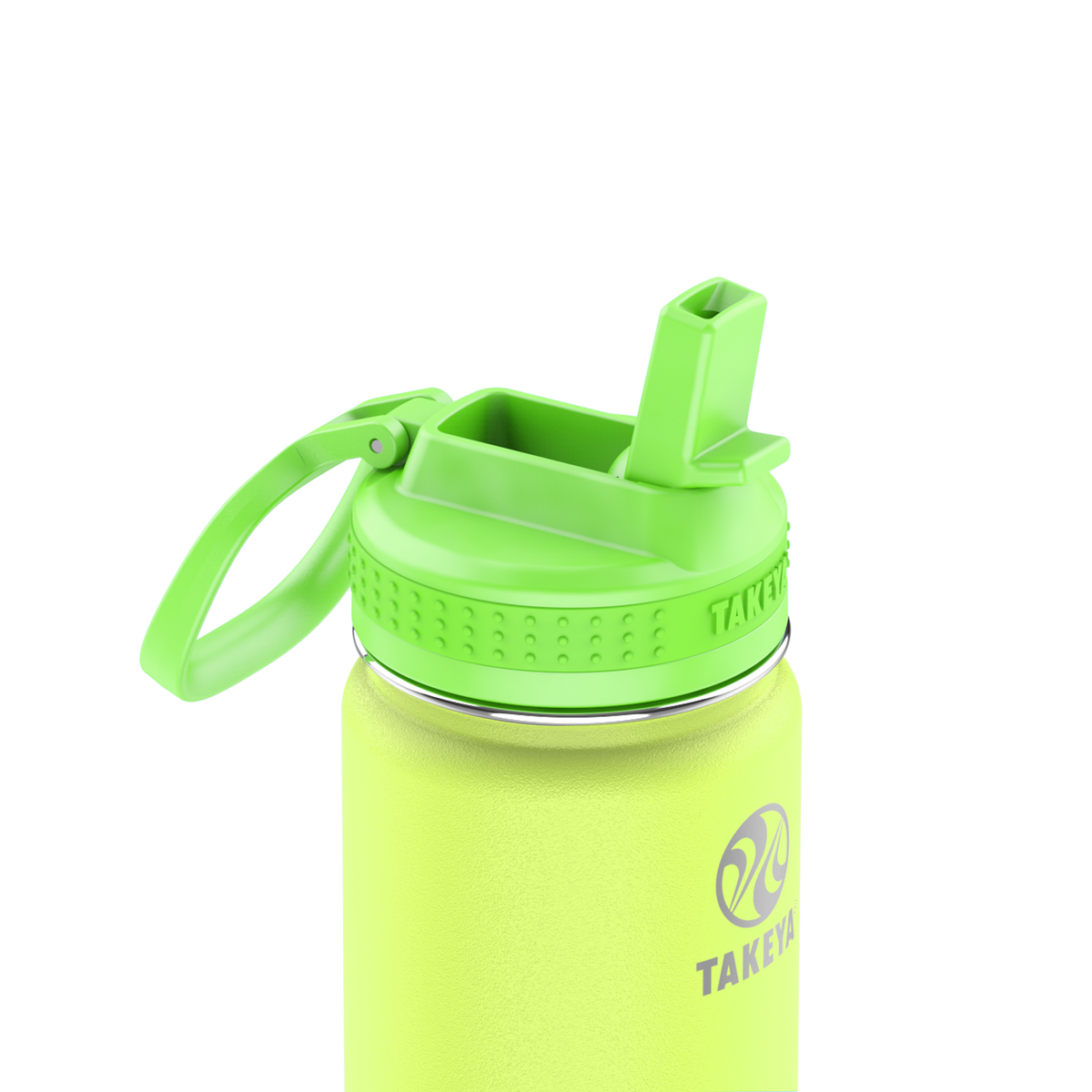 actives-kids-glow-in-the-dark-water-bottle-with-straw-lid-p8 51075-Actives-Kids-Straw-18-GID-LightningGreen-closeup.png
