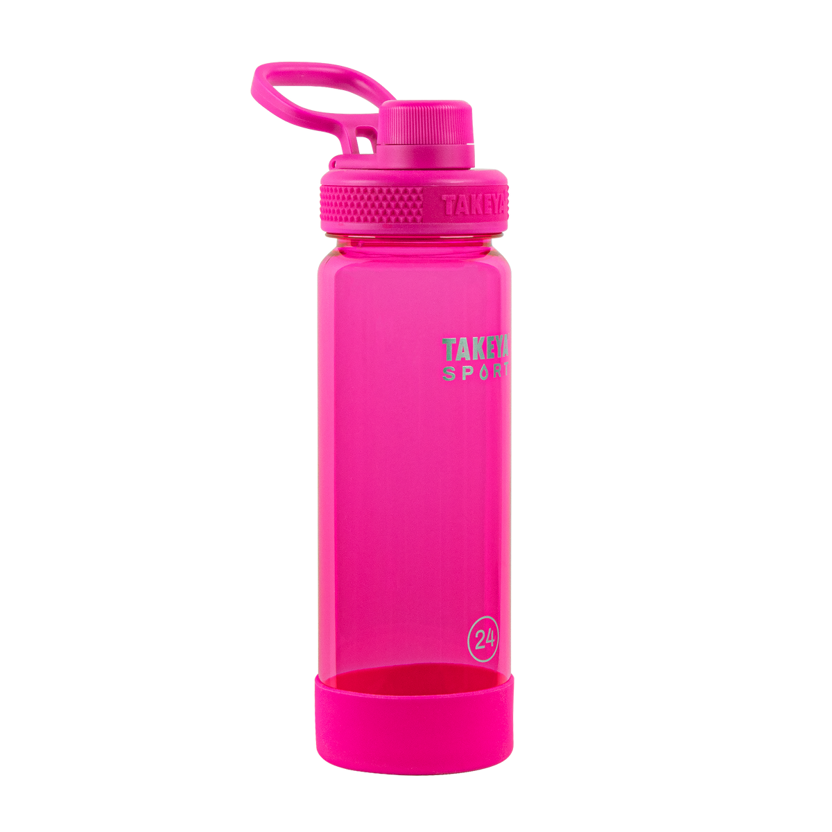 tritan-sport-water-bottle-with-spout-lid-h2 51671-TKS-Tritan-Spout-24-PinkSweep-frontangle.png