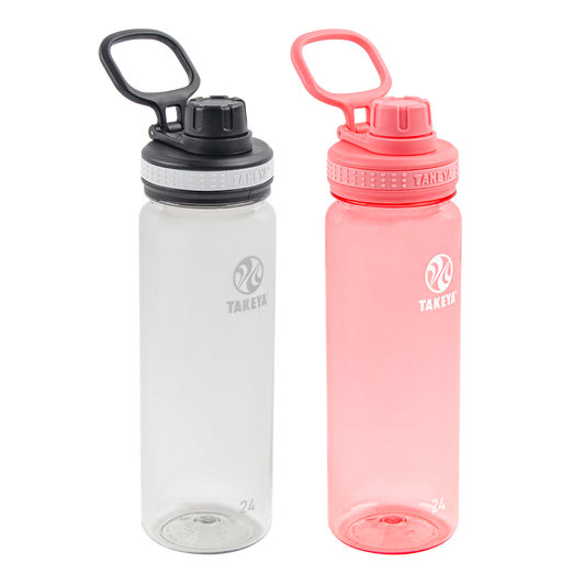tritan-water-bottle-bundle-with-spout-lid-2-pack-y0 51689-Tritan-Spout-24-2pk-Clear-FlutterPink-angle_2e2a67e8-7240-4517-90e1-85605eacf4b2.png