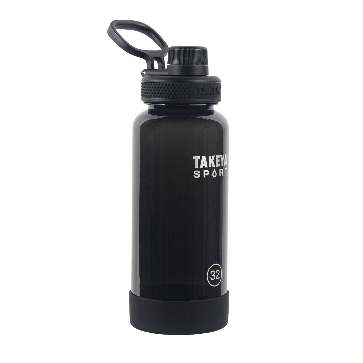 tritan-sport-water-bottle-with-spout-lid-h2 51829-TKS-Tritan-Spout-32-GrandSlamBlack-frontangle.png