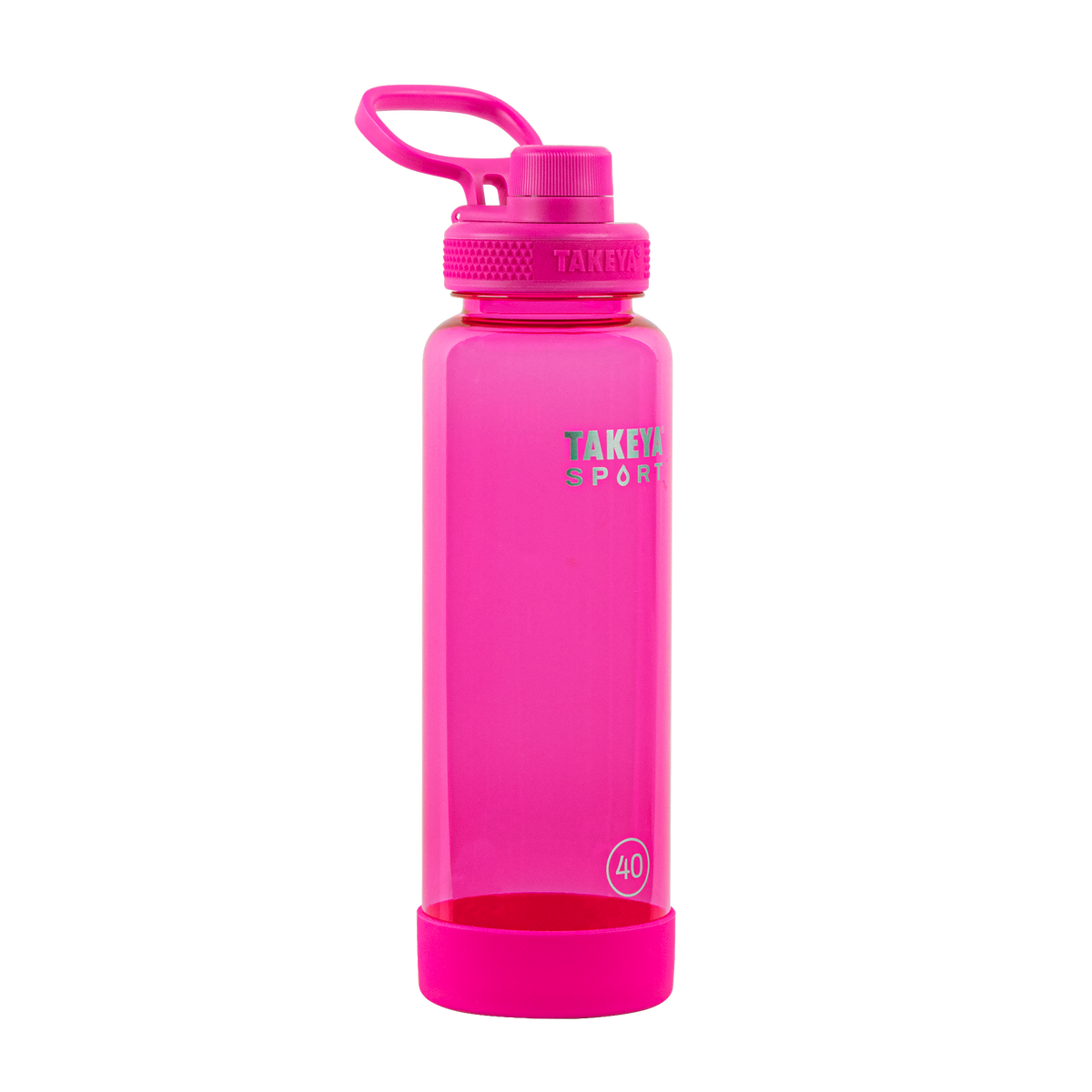 tritan-sport-water-bottle-with-spout-lid-h2 52030-TKS-Tritan-Spout-40-PinkSweep-frontangle.png